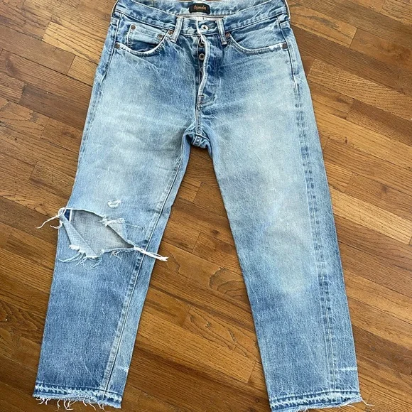 Chimala | Jeans | Chimala Light Blue Distressed Womens Straight